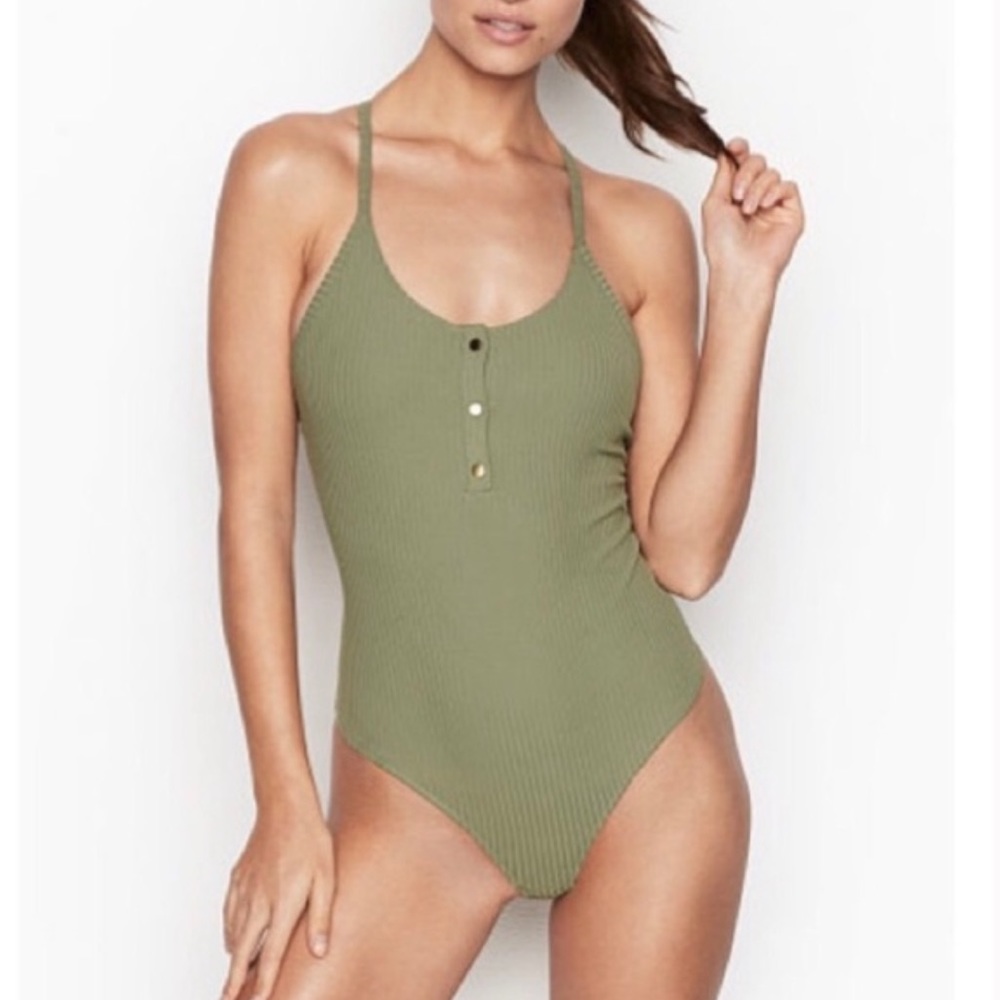 Victoria’s Secret Sport Ribbed Racerback Tank Bodysuit